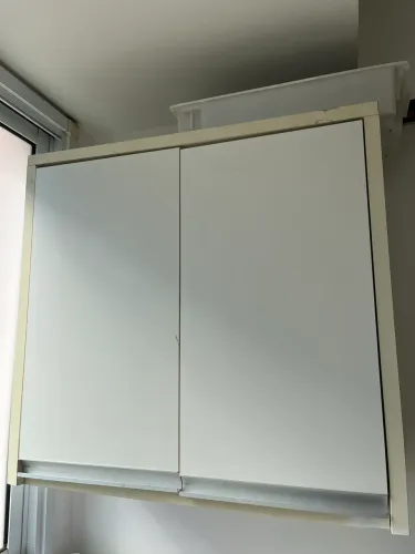 Armário pequeno parede branco MDF