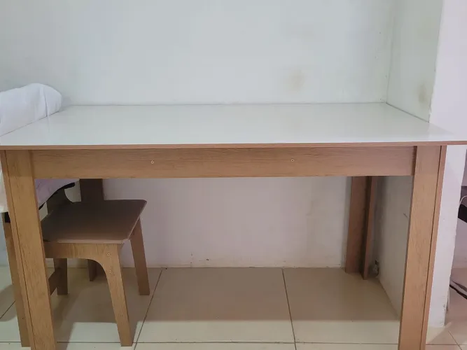 Mesa de jantar Retangular 6 lugares Mel off White