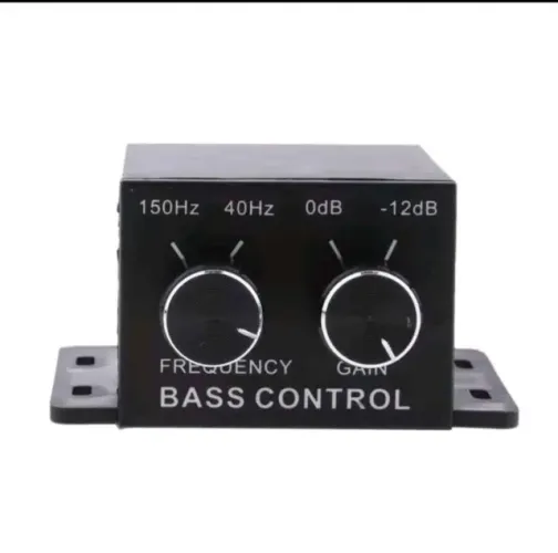 Controlador de volume e frequência para subwoofer.
