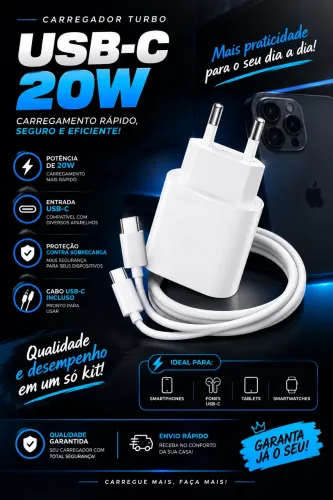 Carregador turbo iPhone 
