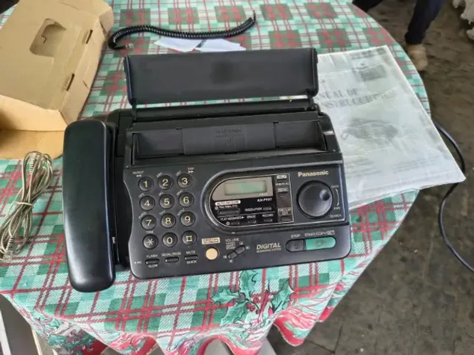 Aparelho de FAX Panasonic KX-FT37 Funcionando Na Caixa Completo