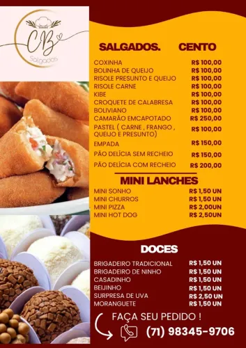 salgados bolos e doces 
