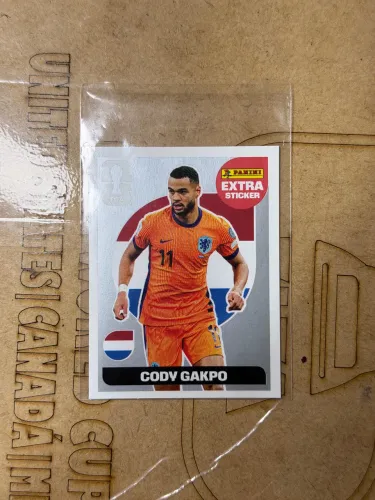 Figurinha Extra Sticker Cody Gakpo Prata