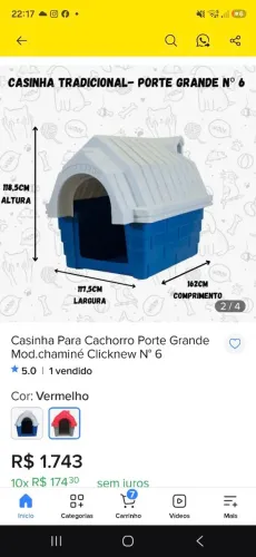 Casinha de cachorro n6 grande