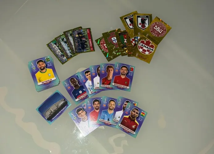 50 figurinhas sem repetição, copa de 2022