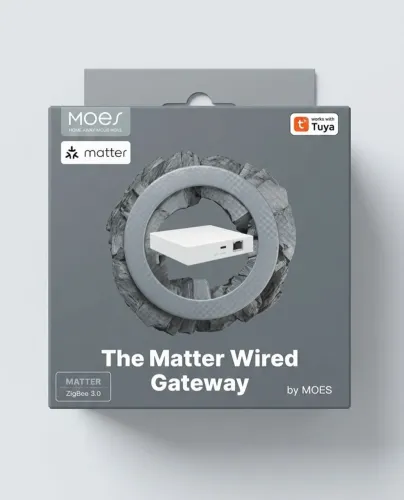 Hub ZigBee 3.0 e Matter RJ45 Moes