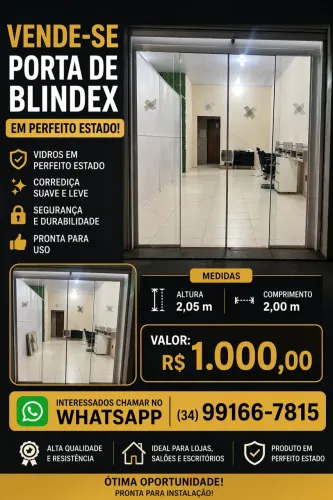 Porta de blindex 