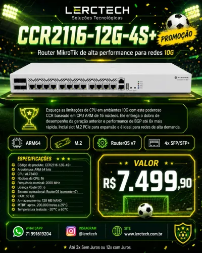 Mikrotik Routerboard CCR2116-12G-4S+