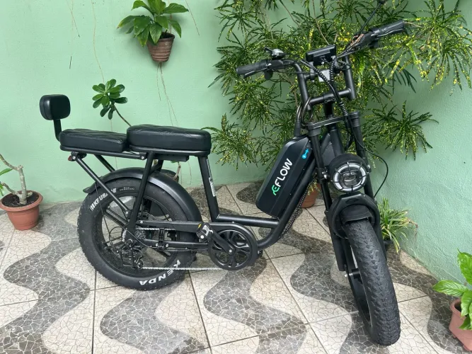 Bicicleta Elétrica Eflow D20 Dobrável 750w Aro 20 Até 35km Eflow Ebike