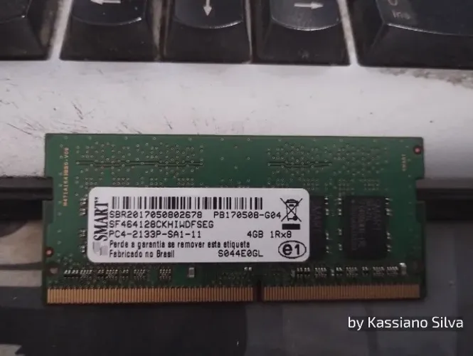 Pente/memória 4gb-ddr4/pc4-2133p Smart notebook testada excelente estado 