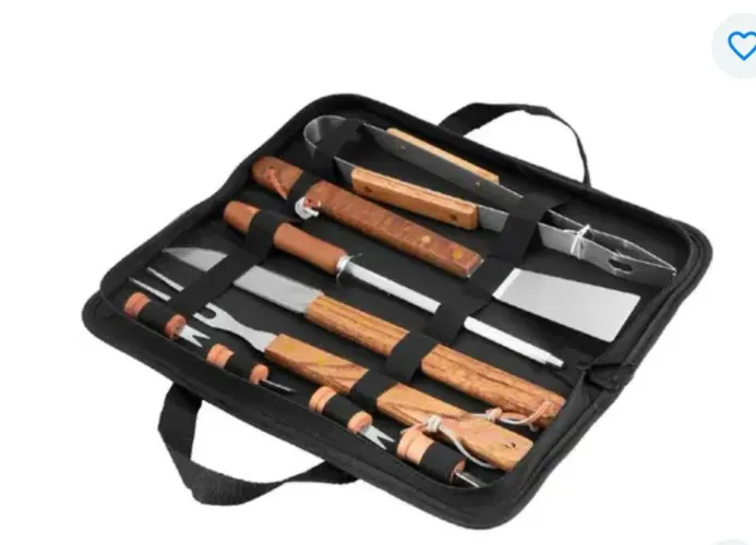 Kit churrasco de inox vonder