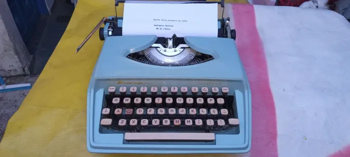 Máquina vintage de escrever