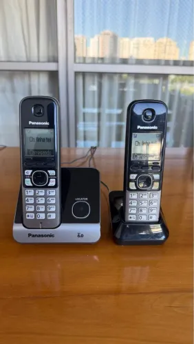 Telefone sem fio panasonic base e extensao