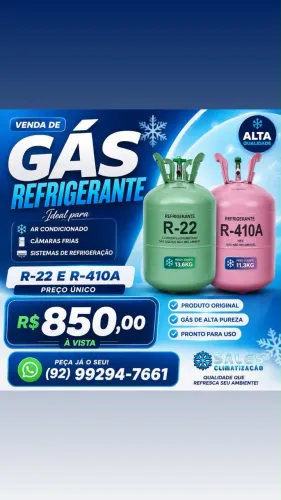Gás refrigeração R-22 