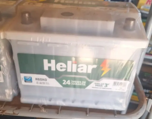 Bateria 60 amperes heliar com um ano de garantia só 319,00