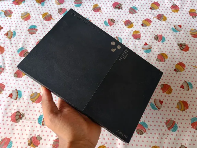 PS2 slim- Playstation 2 slim funcionando perfeitamente 