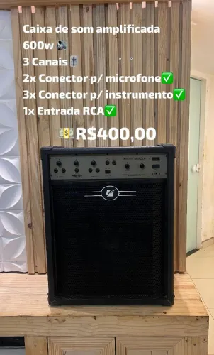 Caixa amplificada 600W