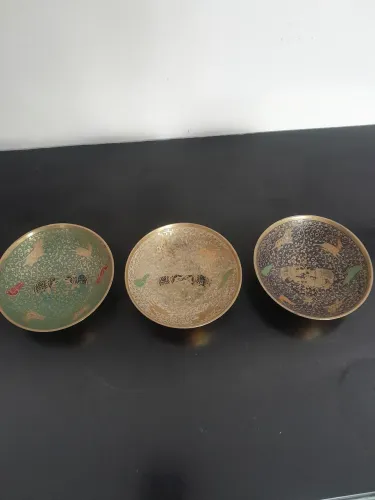 Trio de cloisonne