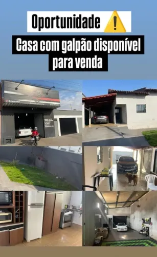 Oportunidade Casa 3 Quartos com lote grande mais um galpão