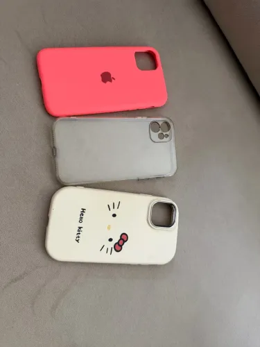 Kit 3 Capinhas iPhone 11 - Rosa Apple, Transparente E Hello Kitty