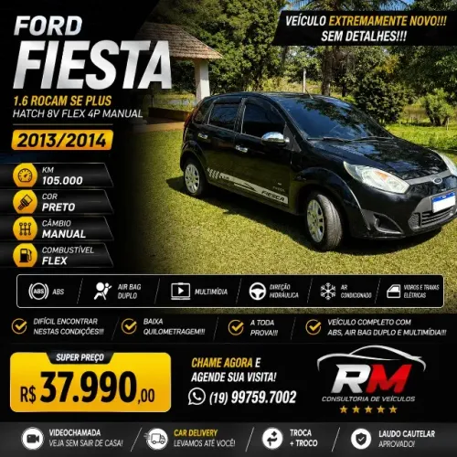 Ford Fiesta SE 1.6 8V Flex 5P 2014