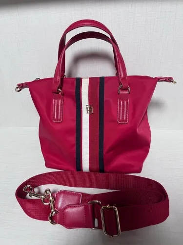 Bolsa Tommy Hilfiger Vermelha Original ... . com Alça Removível - Linda