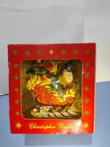 Christopher Radko Candy Ride Santa II 2002 - Raro c/ Caixa e Tag