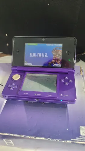 Nintendo 3ds original desbloqueado cor Midnight Purple 2012