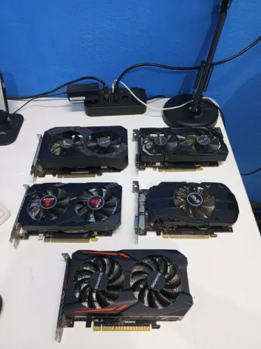 5 Placa de vídeos c/ defeito - reparo ou aproveitar peças - leia o anuncio