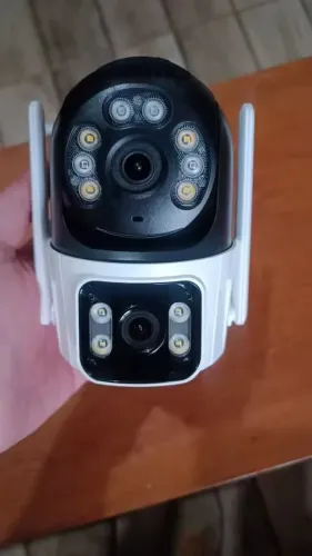 CÂMERA DE SEGURANÇA IP PTZ P2 COM LENTE DUPLA E APP ICSEE