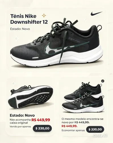 VENDO TENIS NIKE ORIGINAL NOVO.