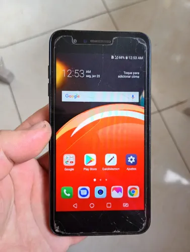celular LG k9 16 gigas funcionando perfeitamente bateria ok entrada carregador ok