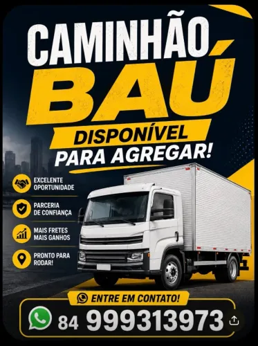Caminhão disponível para agregar 