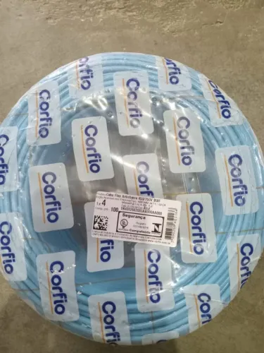 Kit 2 Rolos Cabo CORFIO  Original 100% Cobre - 2,5mm + 4mm - 100m Lacrado