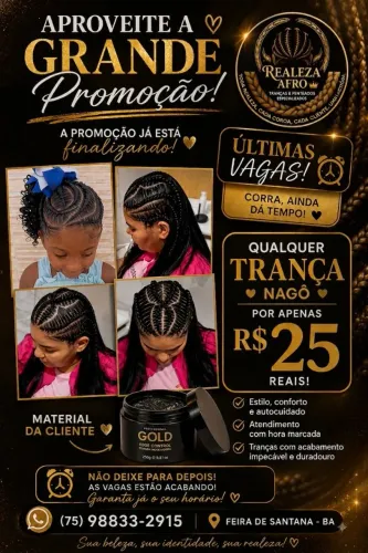 Promoção Trança Nagô