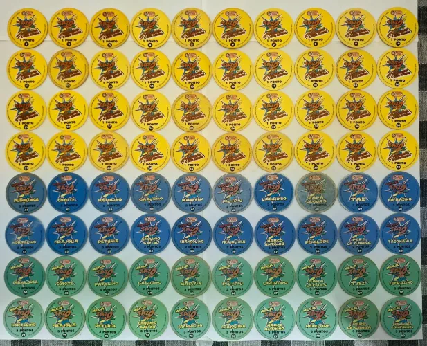 Coleção completa tazos looney tunes