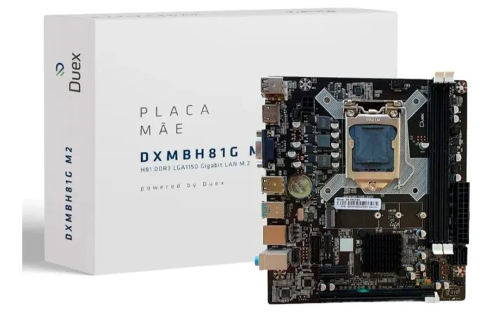 Placa mãe nova Duex 1155 3 meses de garantia