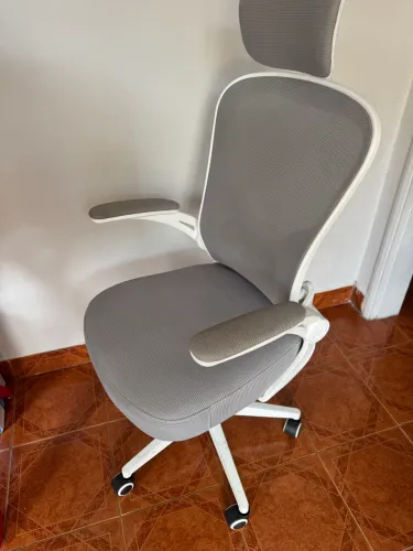 Cadeira de escritório ergonômica com estofado de mesh
