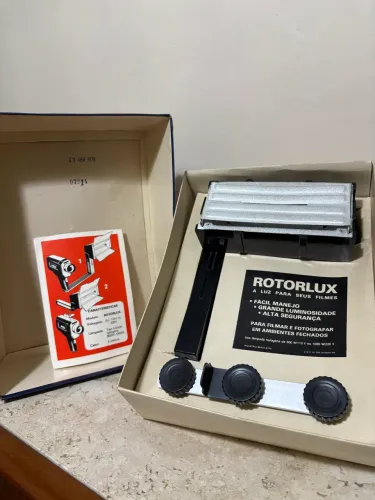Antigo iluminador para cinema e fotografia Rotorlux
