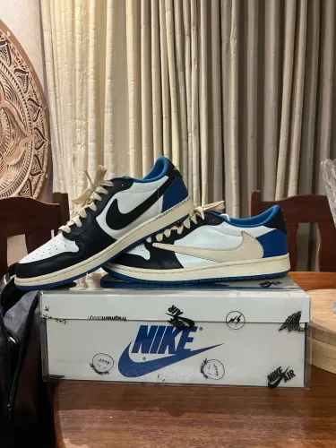 Travis Scott x Fragment x Air Jordan 1 Low OG "Military Blue"