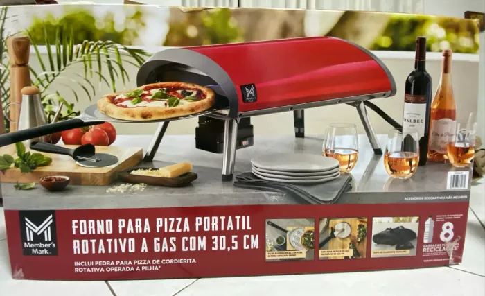 Forno de pizza portátil rotatório Members Marks