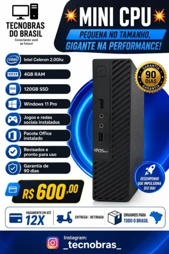 Mini CPU com SSD