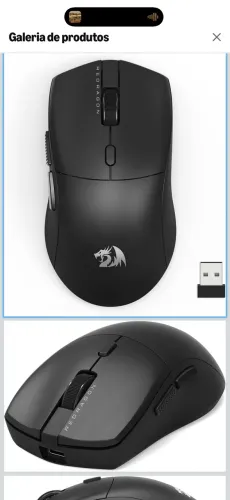 Mouse Gamer Redragon Neva Pro, Preto | Ultraleve 54g, PAW3395, 26000 DPI, M815-PRO