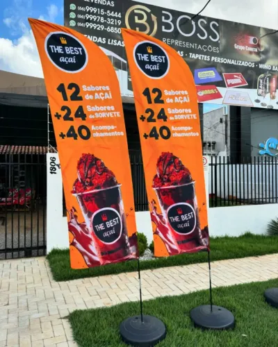 Promoção tempo limitado ! 3 wind banner 2,50 metros completo