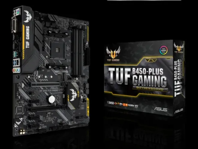 Placa Mae Asus TUF B450-PLUS GAMING DDR4 Socket AM4 Chipset AMD B450