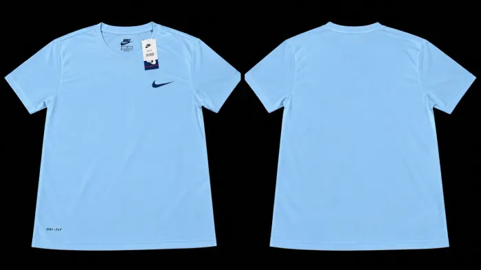 Camisa Dryfit azul 3D