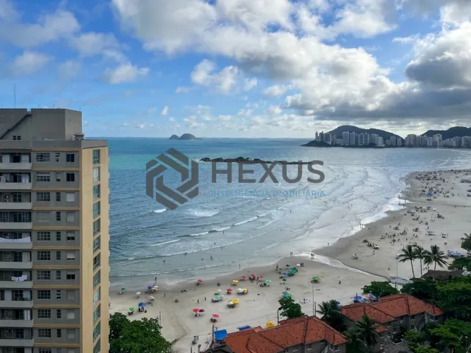 Apartamento duplo frente mar na Praia das Pitangueiras, Guaruja