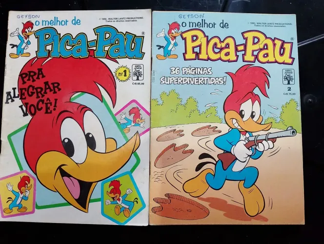 Revista O Melhor de Pica-Pau Número 1 e 2 raras