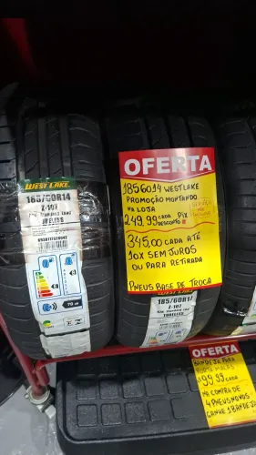 OQUEIMA DE ESTOQUE PNEUS NOVOS PREÇO DE CUSTO.