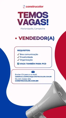 Temos vaga!